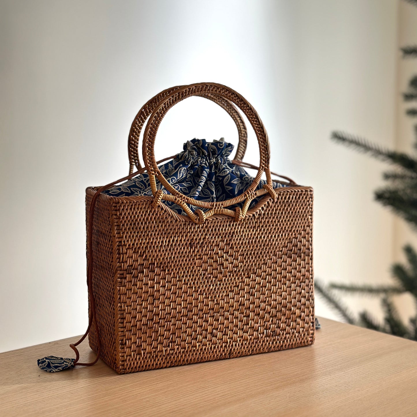 Bali Rattan Handbag - Hailey