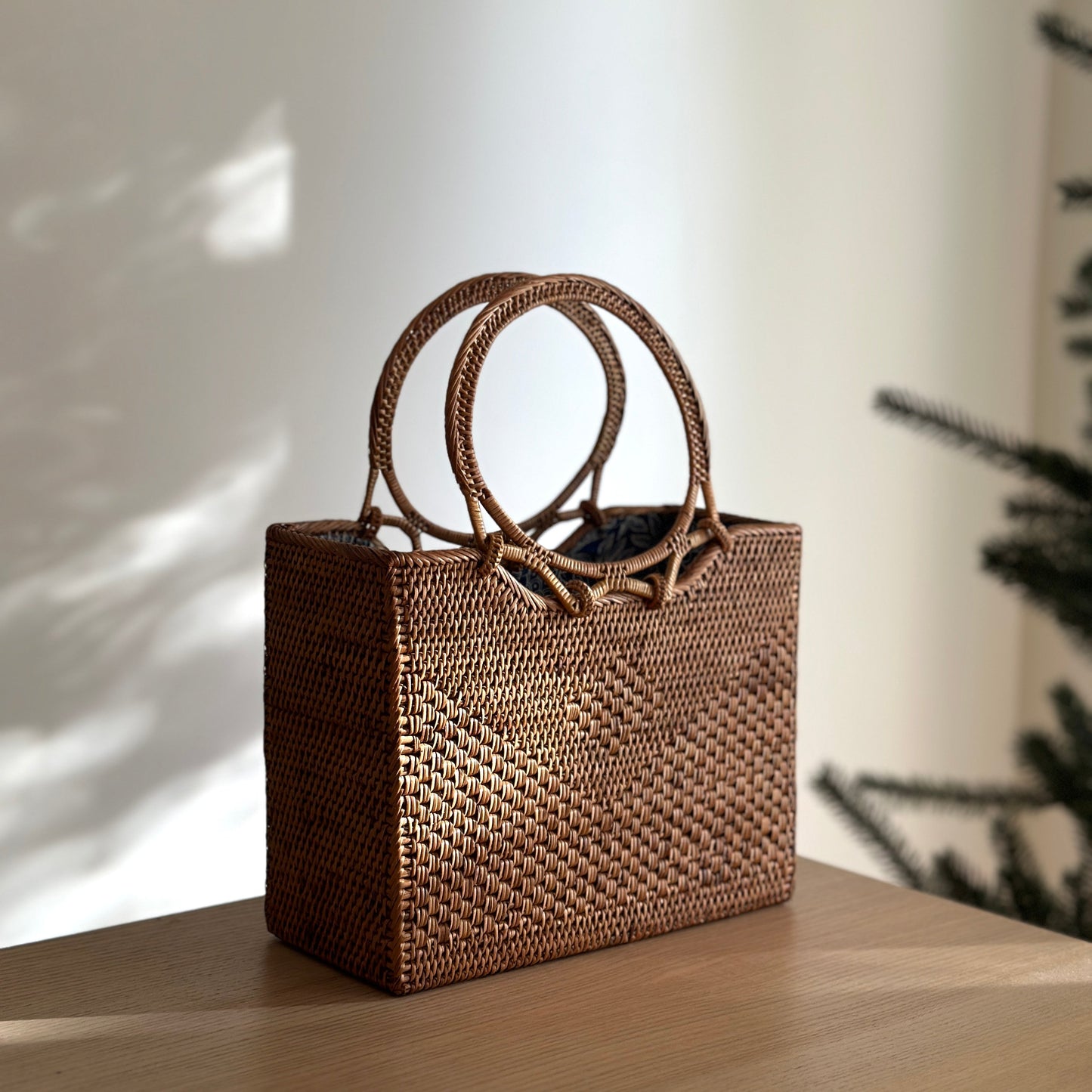 Bali Rattan Handbag - Hailey