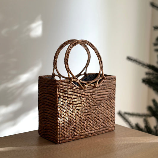 Bali Rattan Handbag - Hailey