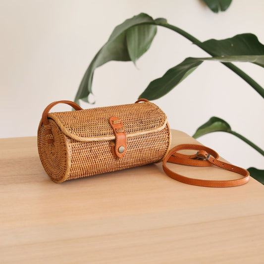 Bali Rattan Crossbody Bag - Tapang