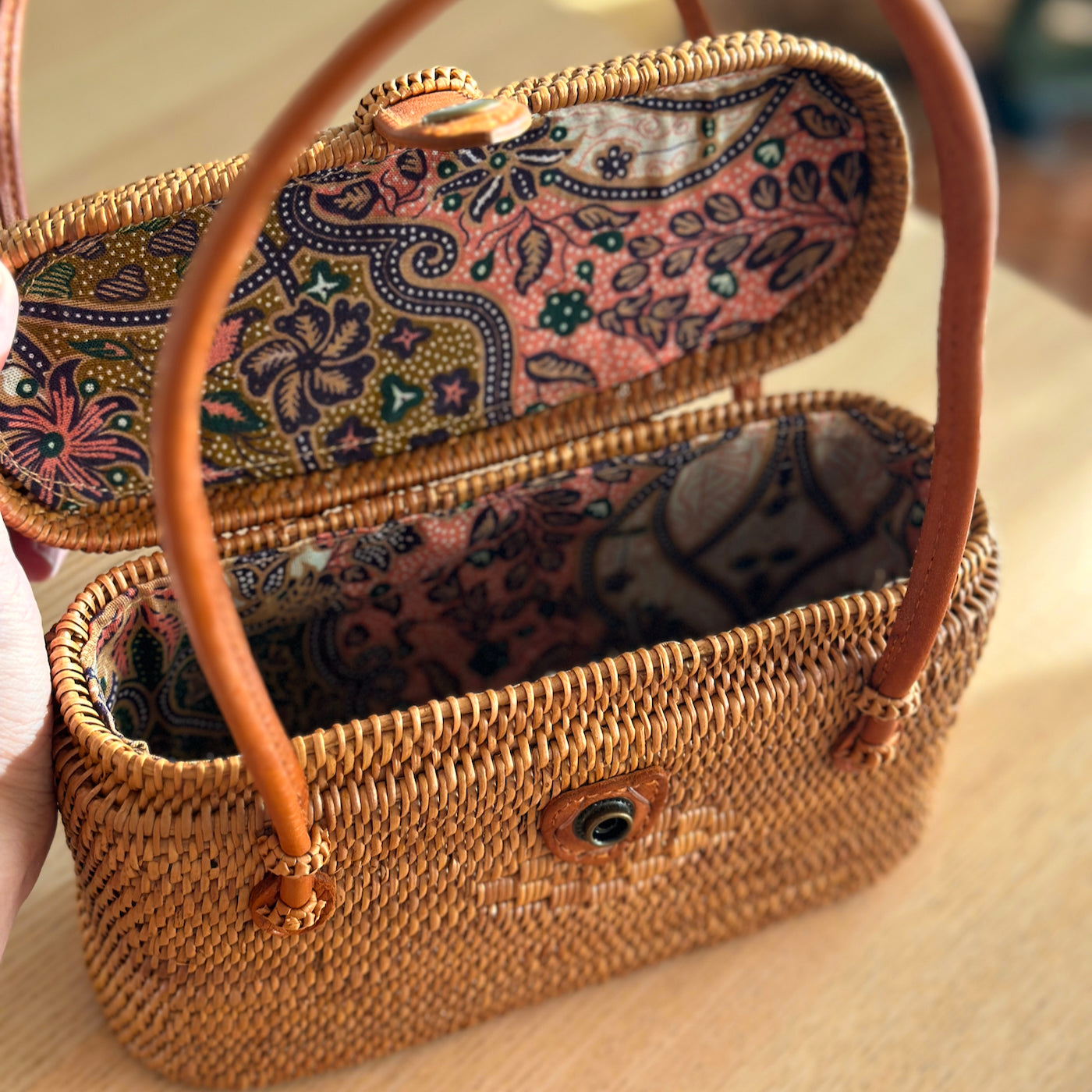 Bali Rattan Handbag - Catania