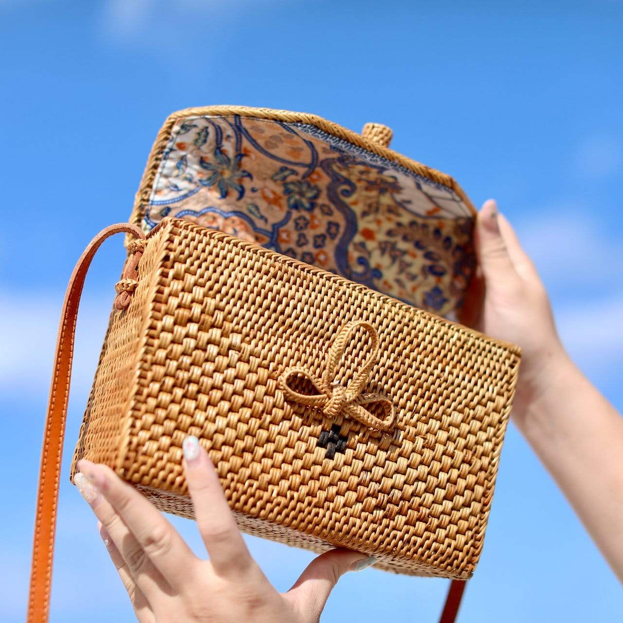 Bali Rattan Crossbody Bag - Sophia