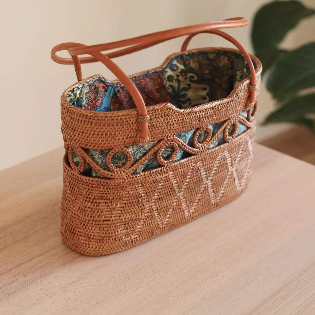 Bali Rattan Handbag - Roma