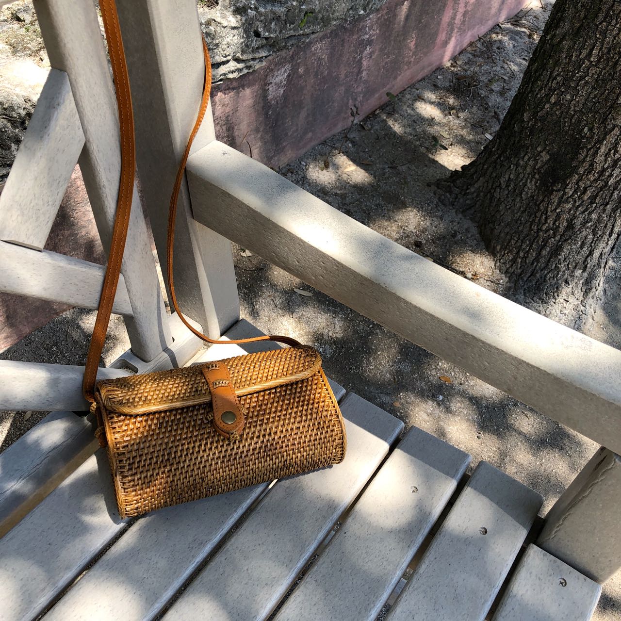 Bali Rattan Crossbody Bag - Small Mailer