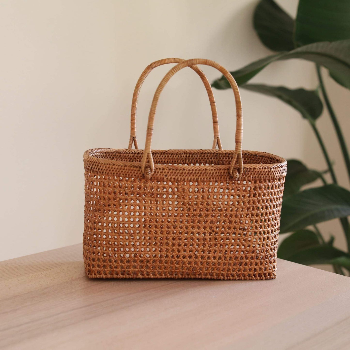 Bali Rattan Woven Handbag