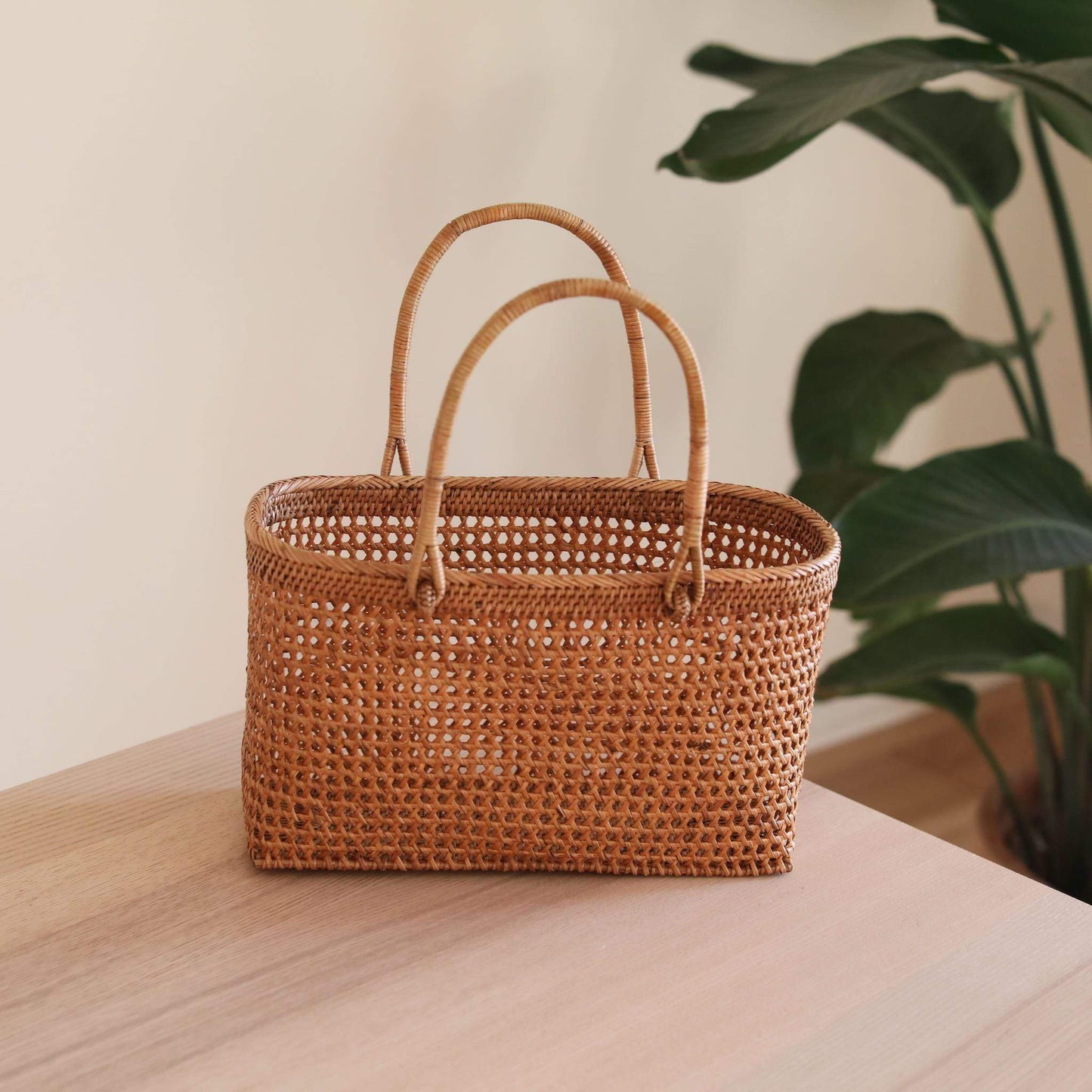 Bali Rattan Woven Handbag