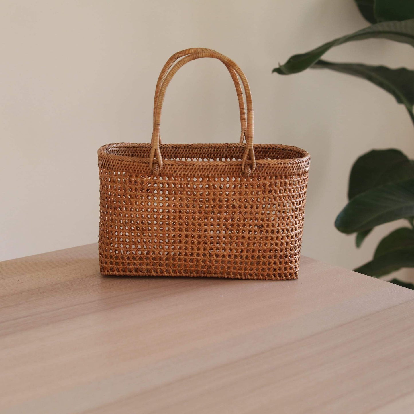 Bali Rattan Woven Handbag