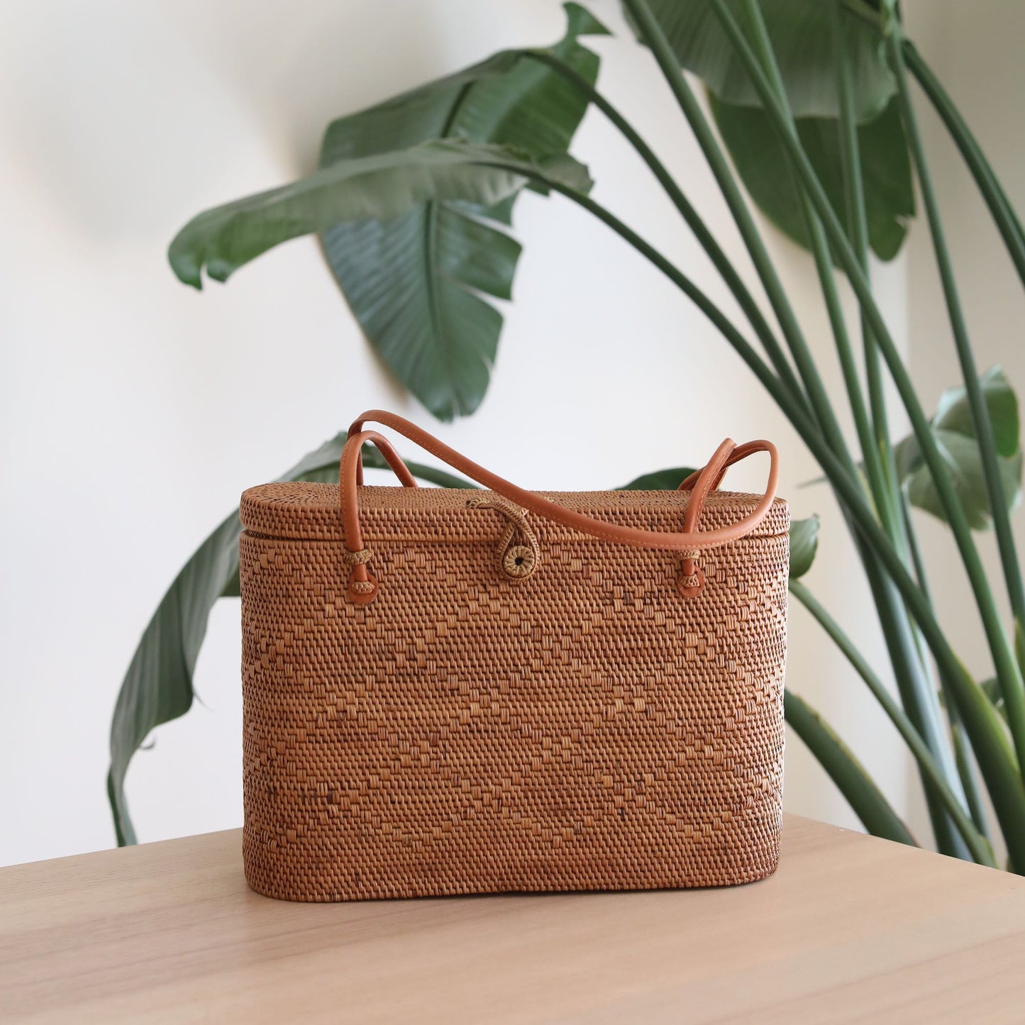 Bali Rattan Handbag - Melina