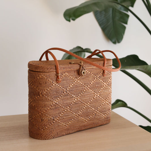 Bali Rattan Handbag - Melina