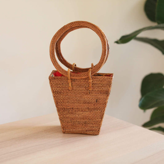 Bali Rattan Handbag - Tasie