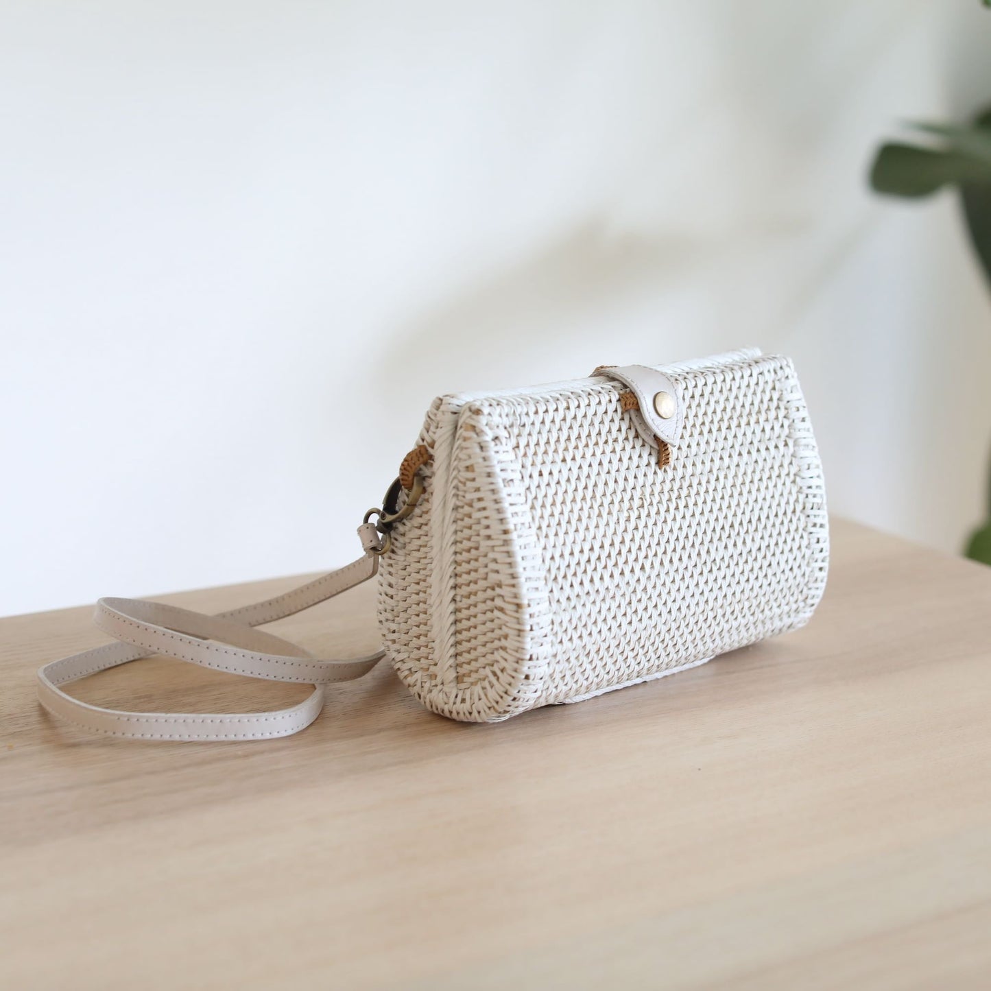 Bali Envelope Rattan Crossbody Bag