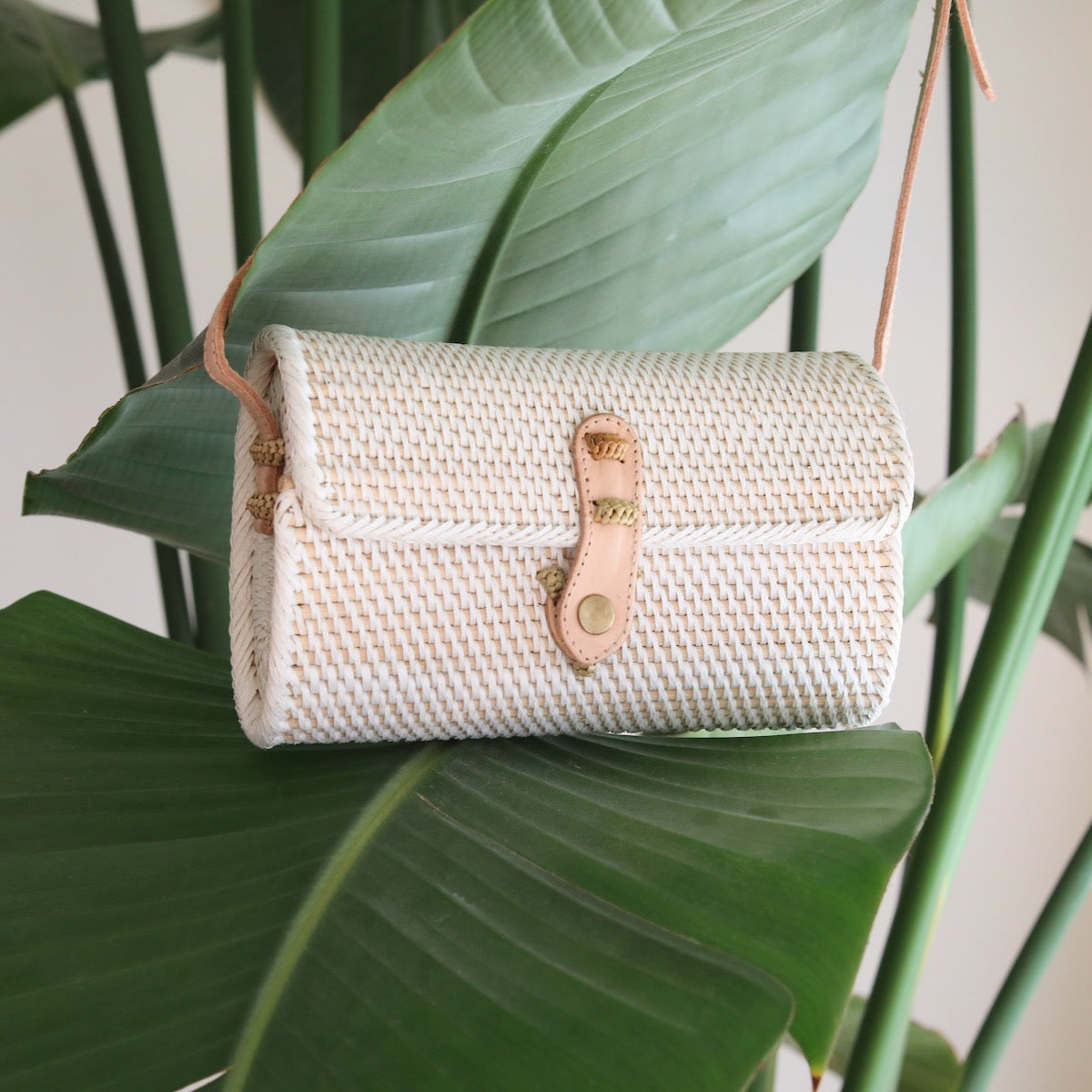 Bali Rattan Crossbody Bag - Small Mailer