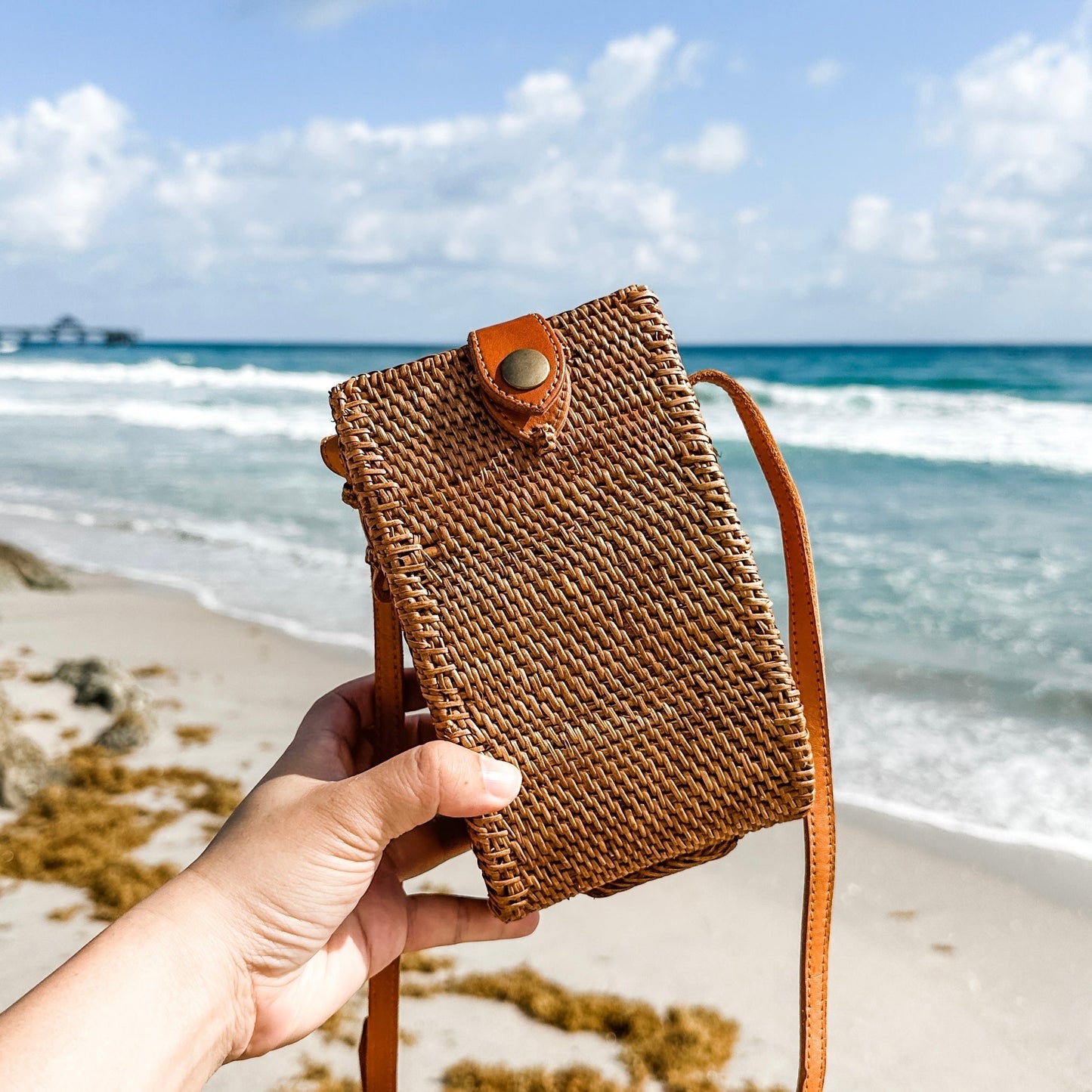 Bali Rattan Crossbody Bag - Alyssa